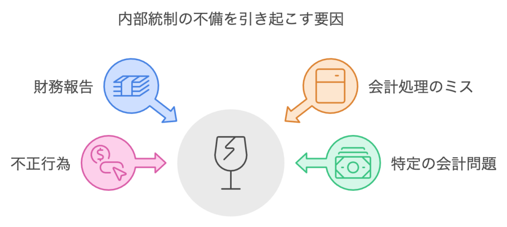 内部統制の不備を引き起こす要因